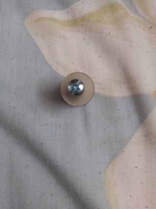 9 Tiradores Armario Metal Plata