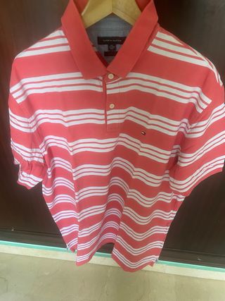 Polo Tommy Hilfiger rayas rojas y blancas - 