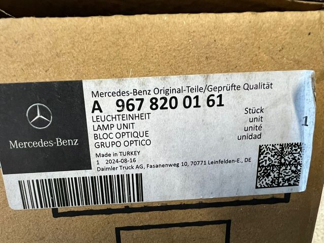 Faro Mercedes-Benz camión Atego