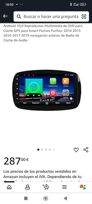Radio Android Coche 9" pulgadas