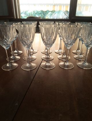 Bicchieri cristallo piombo  in  cristallo- 15 pezz