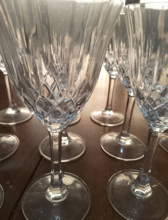 Bicchieri cristallo piombo  in  cristallo- 15 pezz