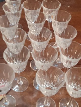 Bicchieri cristallo piombo  in  cristallo- 15 pezz