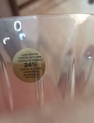 Bicchieri cristallo piombo  in  cristallo- 15 pezz