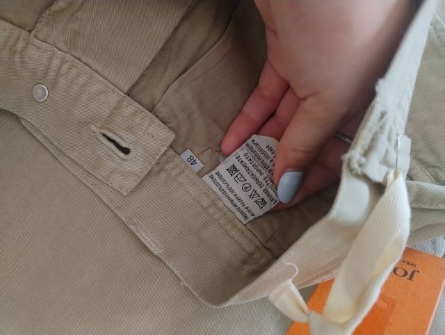 Pantaloni cotone JOYCE marroncino chiaro tg. 48