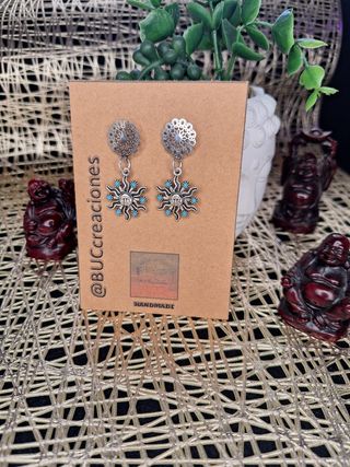 Pendientes Sol Turquesa