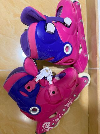 Patines en línea niña rosa - Oxelo
