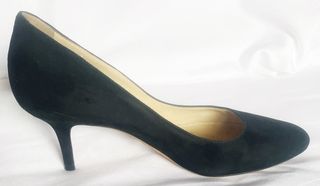 Salones Jimmy Choo ante negro, tacón medio, 36