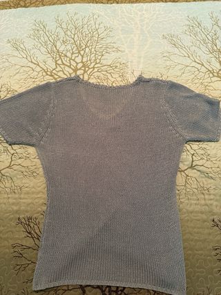 Maglione Laetitia grigio usato maniche corte