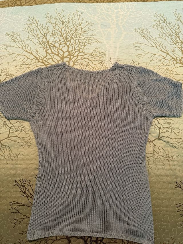 Maglione Laetitia grigio usato maniche corte