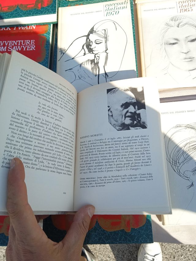 Lotto di 9 Libri - racconti italiani - Vintage