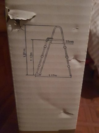 Scaletta piscina fuori terra - usata pochissimo.