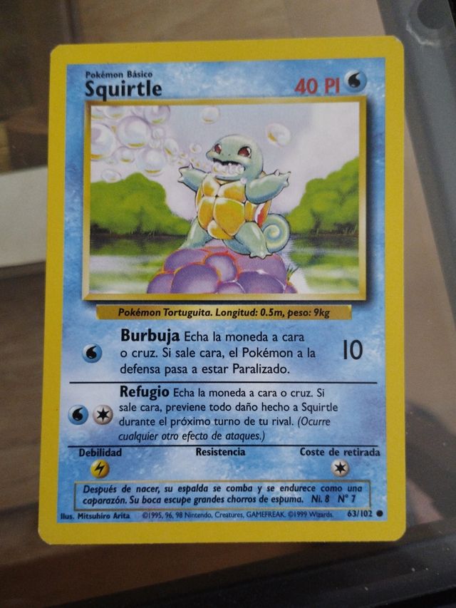Carta Pokémon Squirtle 40 PS