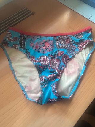 Bikini azul y rojo - Braga alta