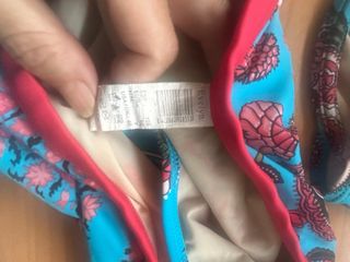 Bikini azul y rojo - Braga alta