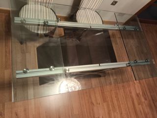 Mesa cristal extensible - Comedor