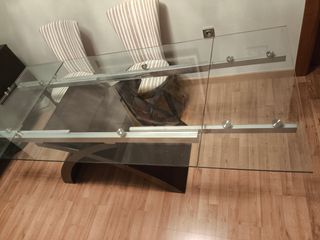 Mesa cristal extensible - Comedor