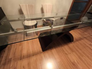 Mesa cristal extensible - Comedor