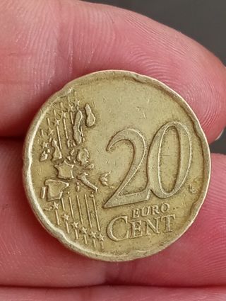 Moneda Grecia 20 céntimos 2002