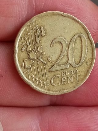 Moneda Grecia 20 céntimos 2002