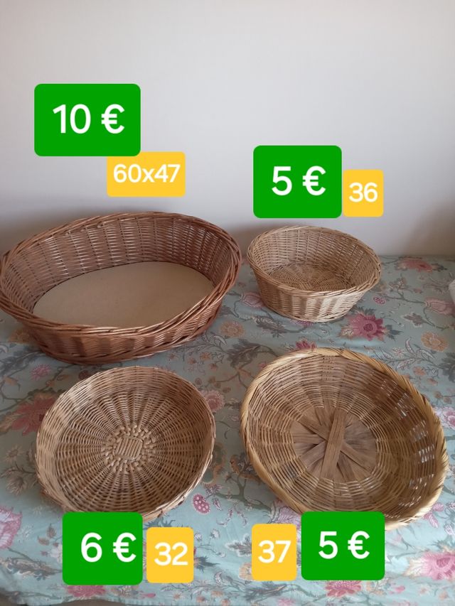 Cestas mimbre