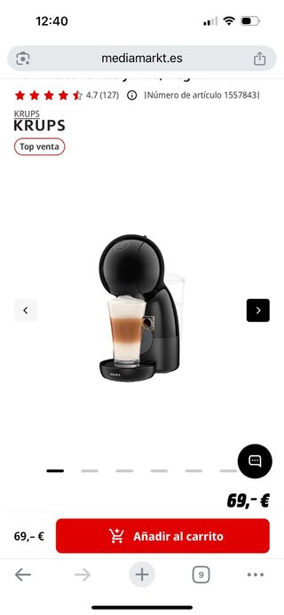 Cafetera Krups Dolce Gusto