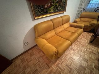 Sofá 3 plazas + 2 sillones vintage