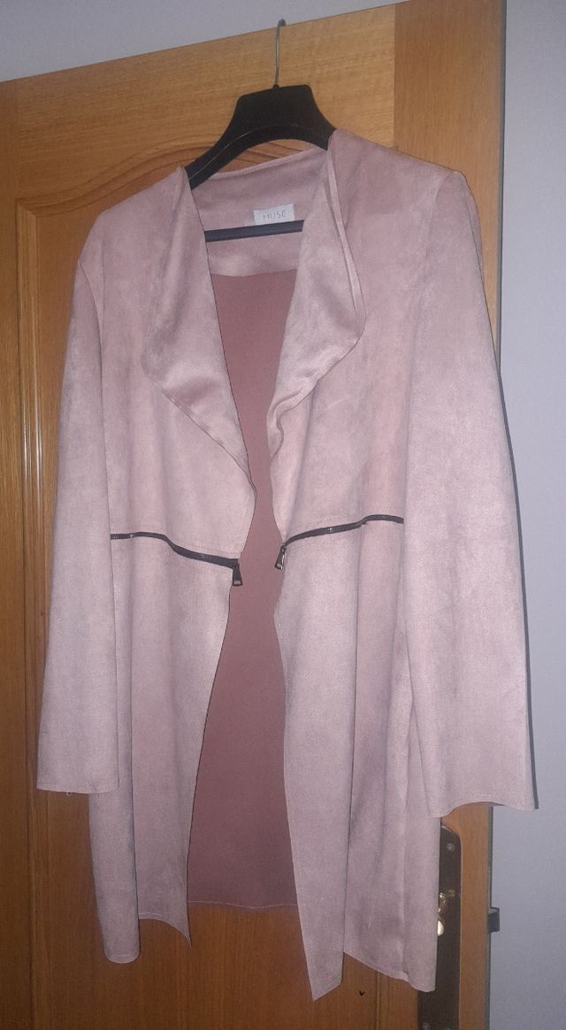 Blazer rosa palo - Talla L