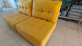Sofá modular amarillo - 2 plazas