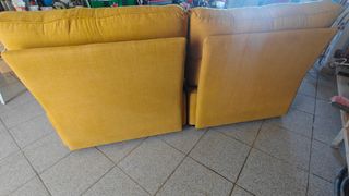 Sofá modular amarillo - 2 plazas