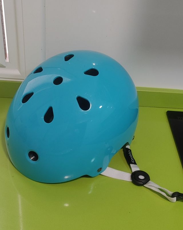 Casco bici niño Oxelo azul