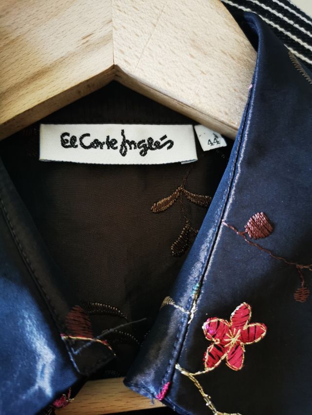 Conjunto falda y blusa ceremonia marrón