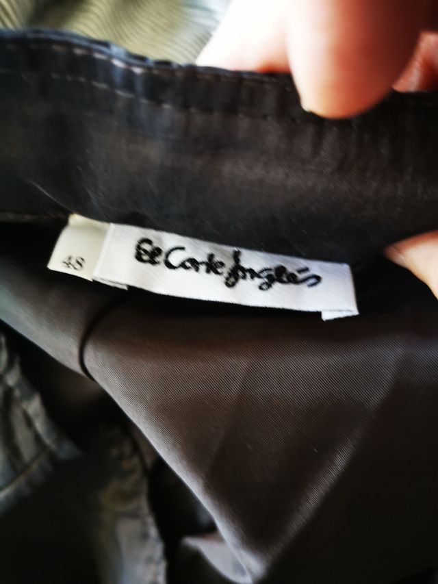 Conjunto falda y blusa ceremonia marrón