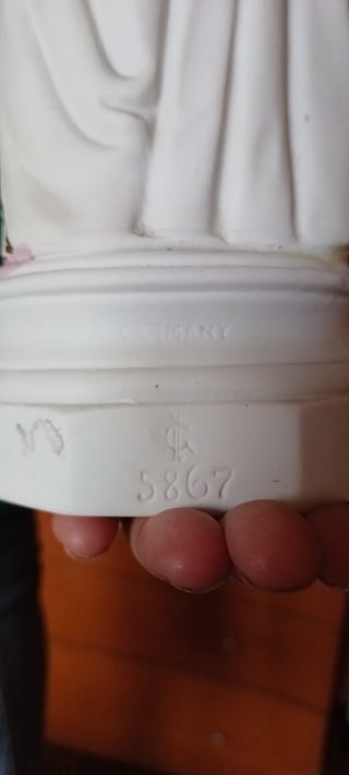 Statua Madonna c/Bambino Porcellana