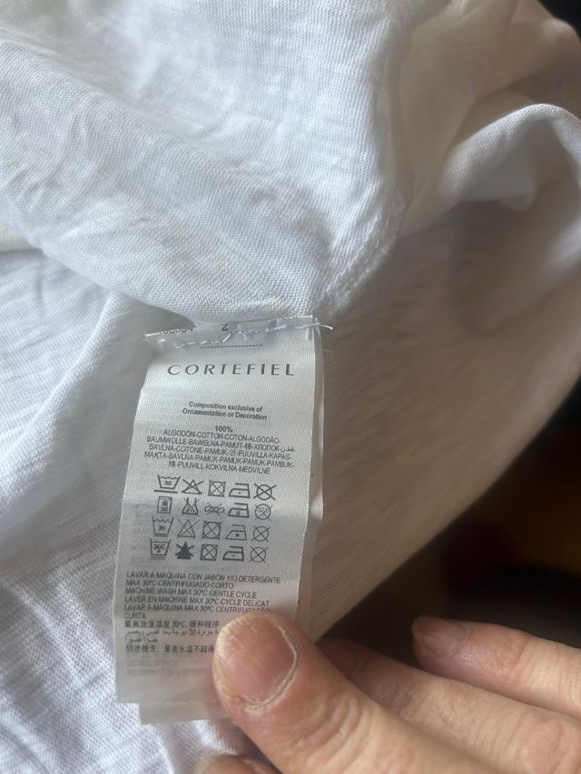 Camiseta Cortefiel blanca talla L