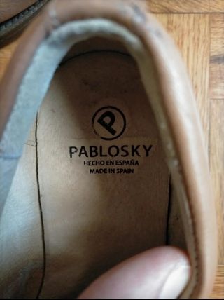 Zapatos Pablosky niño, talla 35 beige