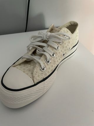 Converse plataforma beige - nuevas