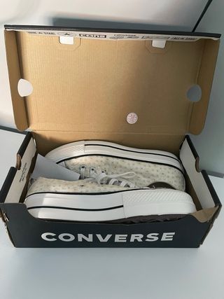 Converse plataforma beige - nuevas