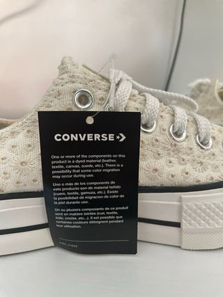 Converse plataforma beige - nuevas