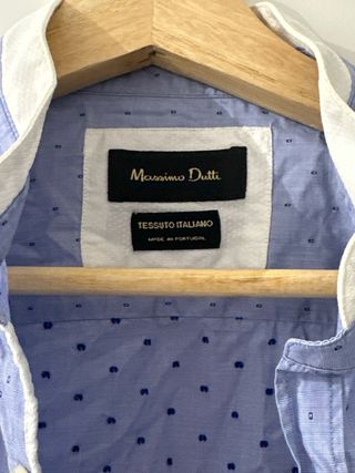 Camisa Massimo Dutti azul
