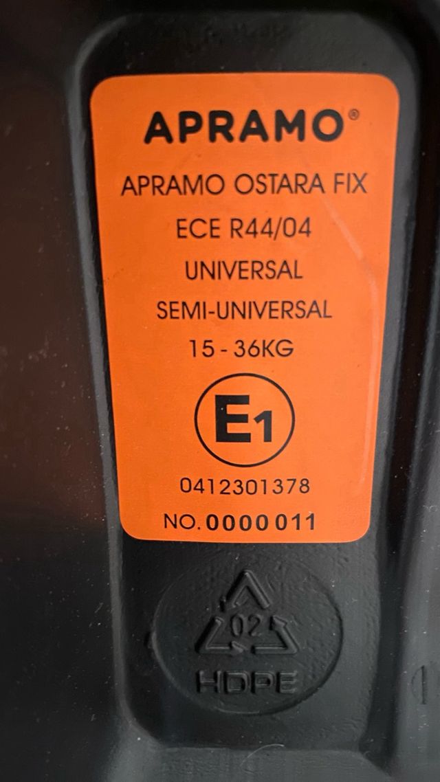 Silla coche Aprica Ostara Fix grupo 2-3