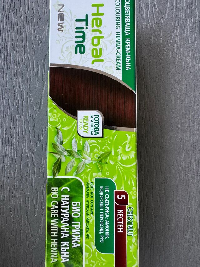 henné in crema castano chiaro nuovo