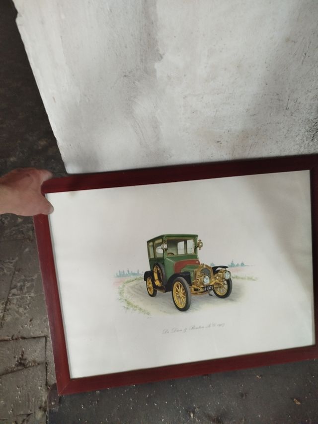 LÁMINAS coches antiguos (2 uds.)