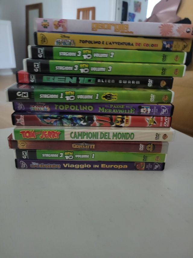 12 DVD cartoni animati per ragazzi