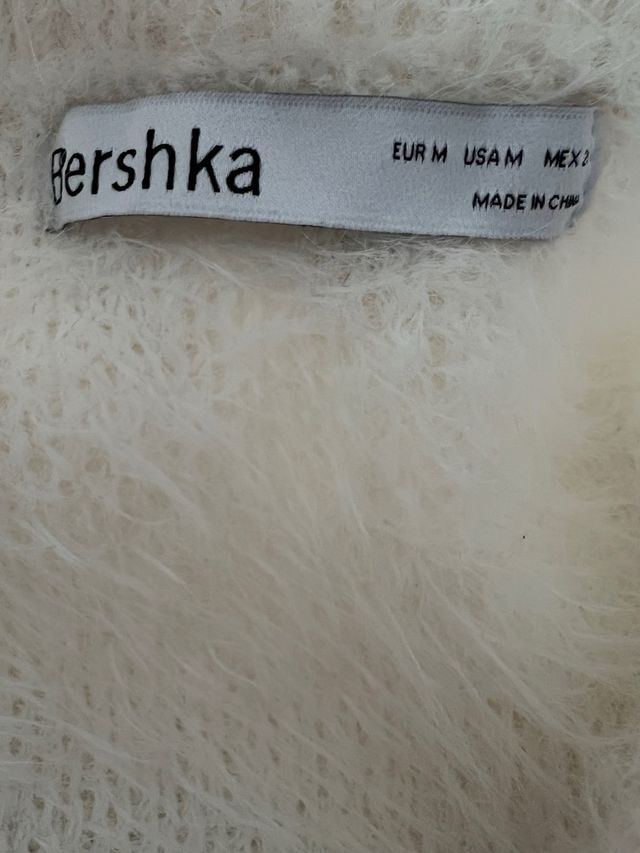 Top Bershka blanco - Talla M