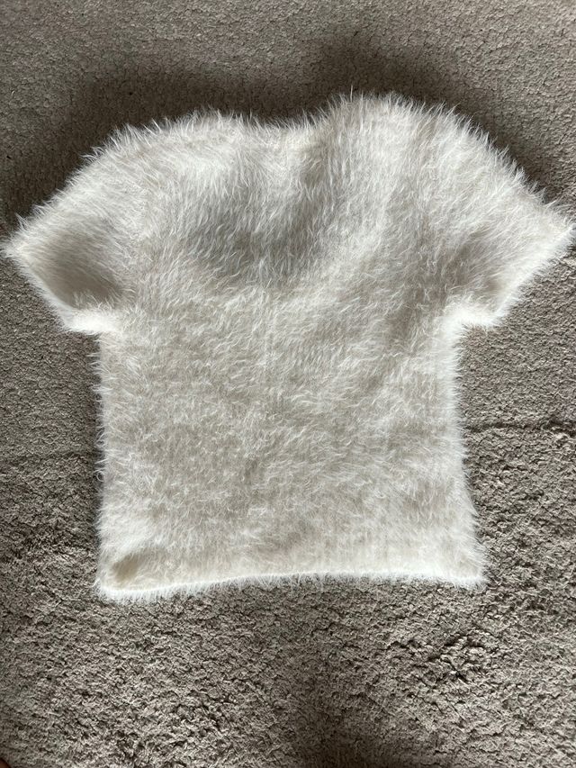 Top Bershka blanco - Talla M