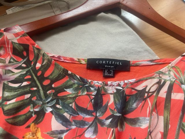 Camiseta Cortefiel naranja XXL