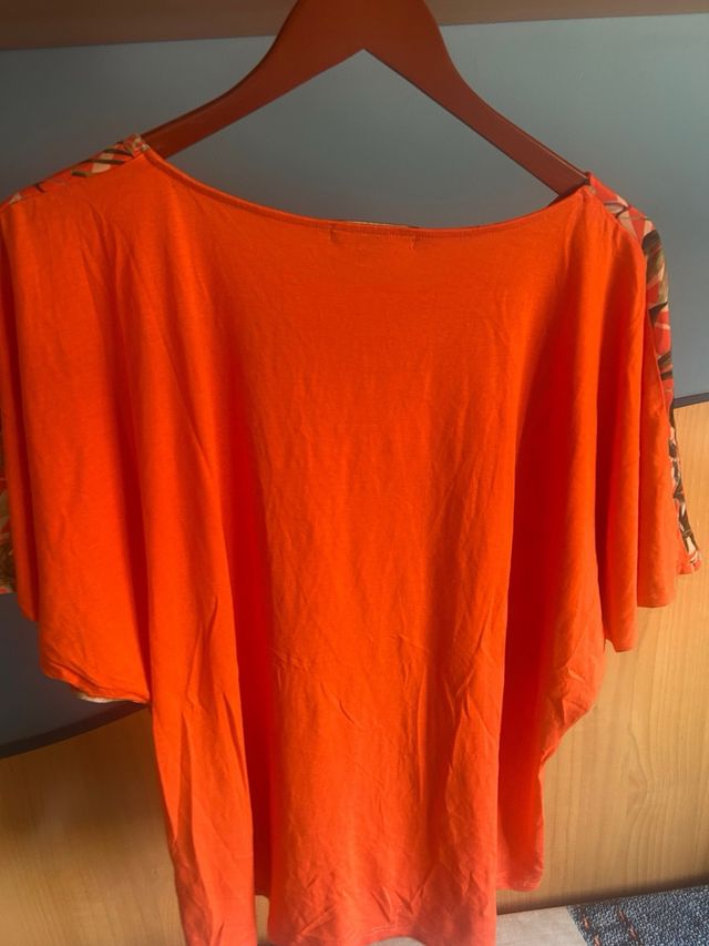 Camiseta Cortefiel naranja XXL