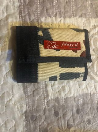 Portafoglio Phard compatto beige/nero