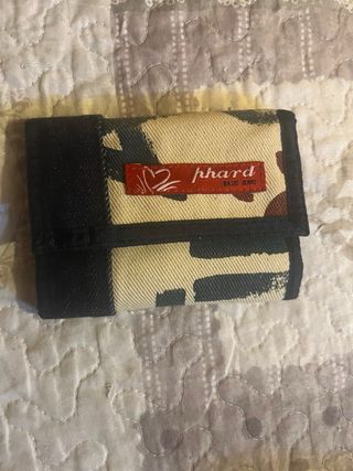 Portafoglio Phard compatto beige/nero